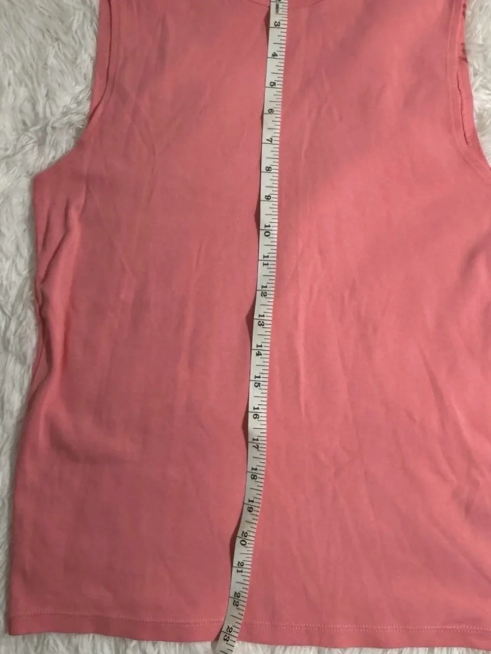 J. Crew Sleeveless Mock Neck Top in Coral Pink Sz M - Picture 5 of 5